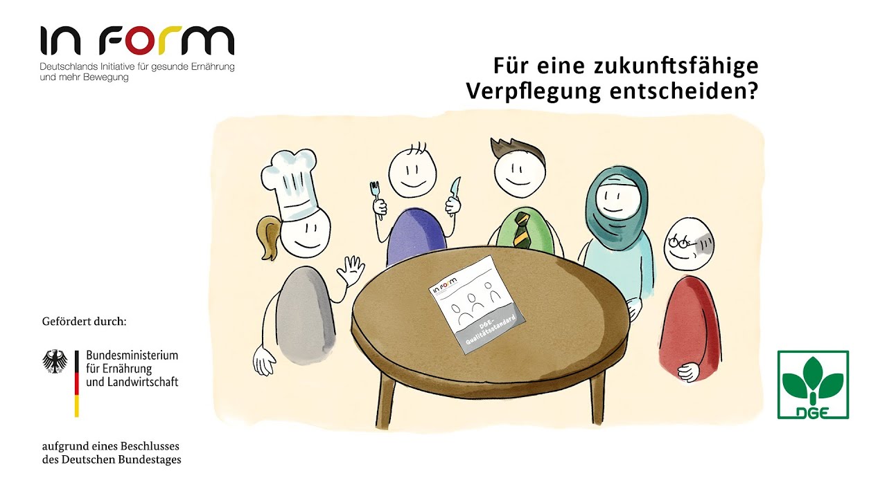 Sich für eine zukunftsfähige Verpflegung entscheiden ... ꟾ #DGE_Qualitätsstandards