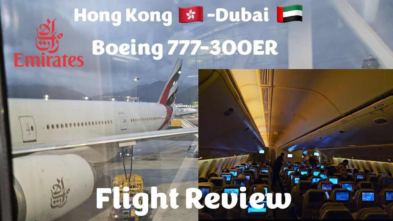 FLIGHT REVIEW | EMIRATES BOEING 777-300 ECONOMY CLASS| HONG KONG🇭🇰 to DUBAI🇦🇪| #emirates #boeing777