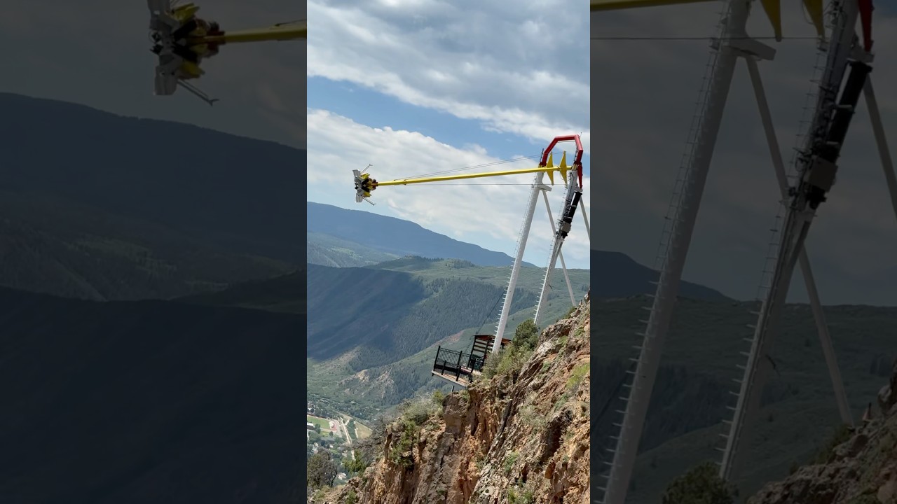 Swinging | Off The Cliff | Glenwood Caverns Adventure Park | Colorado River | Glenwood Caverns