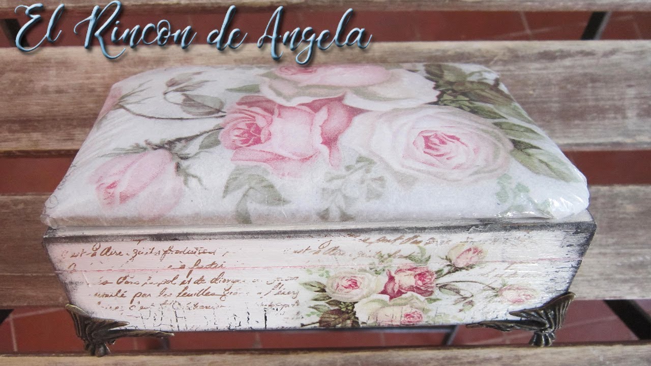 Decoupage italiano-Decorar un joyero con decoupage italiano-Diy Manualidades