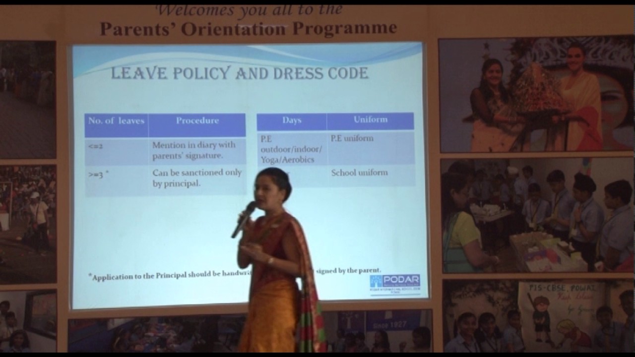 Parents orientation class 1 and 2 - 25 March 2017