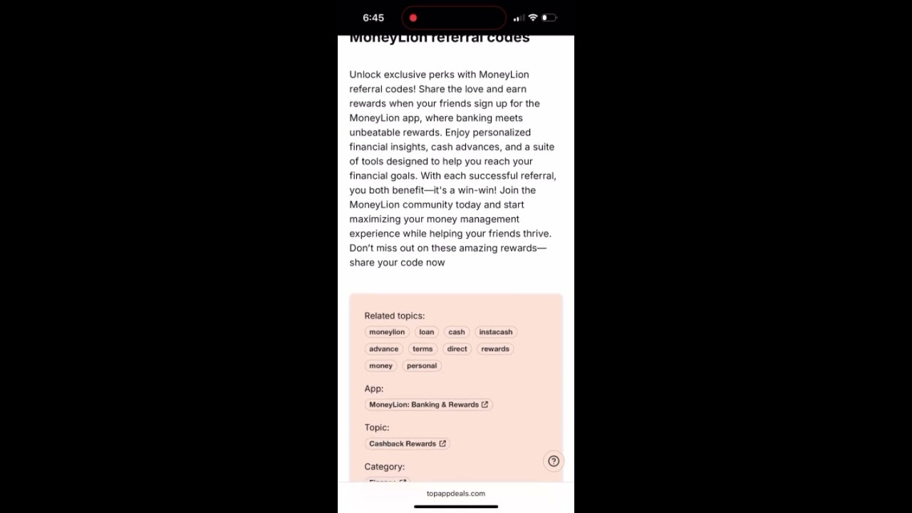 MONEYLION REFERRAL CODES