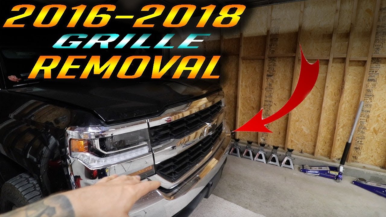 Chevrolet Silverado Grill Removal 2016 to 2018