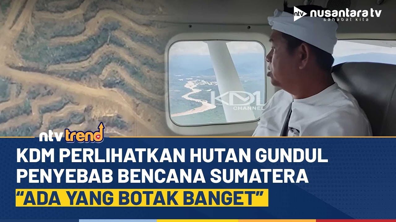 Dedi Mulyadi Perlihatkan Hutan Gundul dari Pesawat saat Kunjungi Sumut: Ada yang Botak Banget | NTV