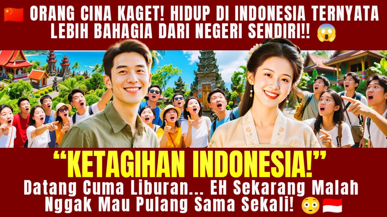 🌏 “GILA! Indonesia Bikin Orang Cina KECANDUAN — Katanya ‘Di Sini Lebih Hidup dari Cina!’”