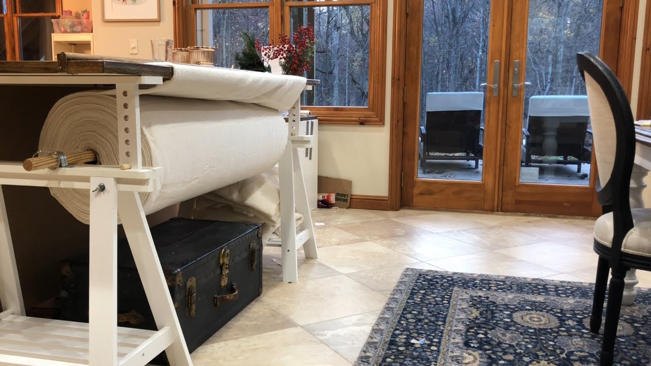 Cutting Table with Batting Storage