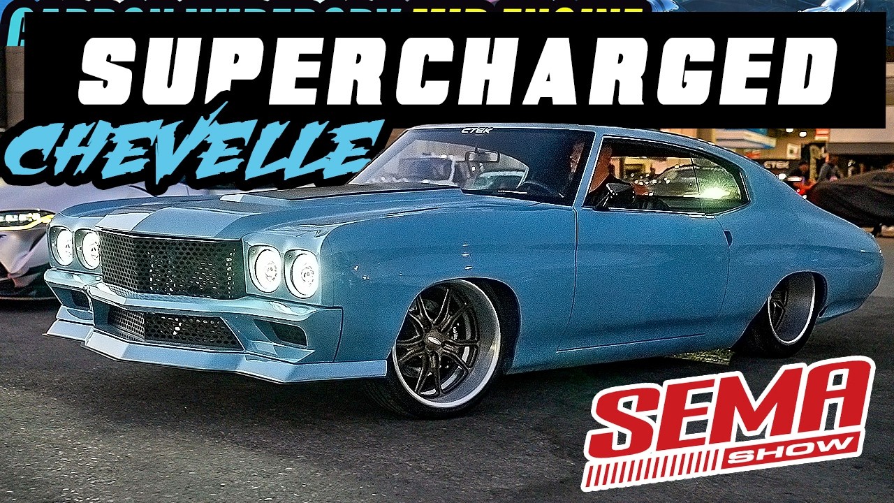 1000hp Supercharged 70 Chevelle Cruising SEMA 2024 SOUNDS MEAN!  Nostalgia Hot Rods 