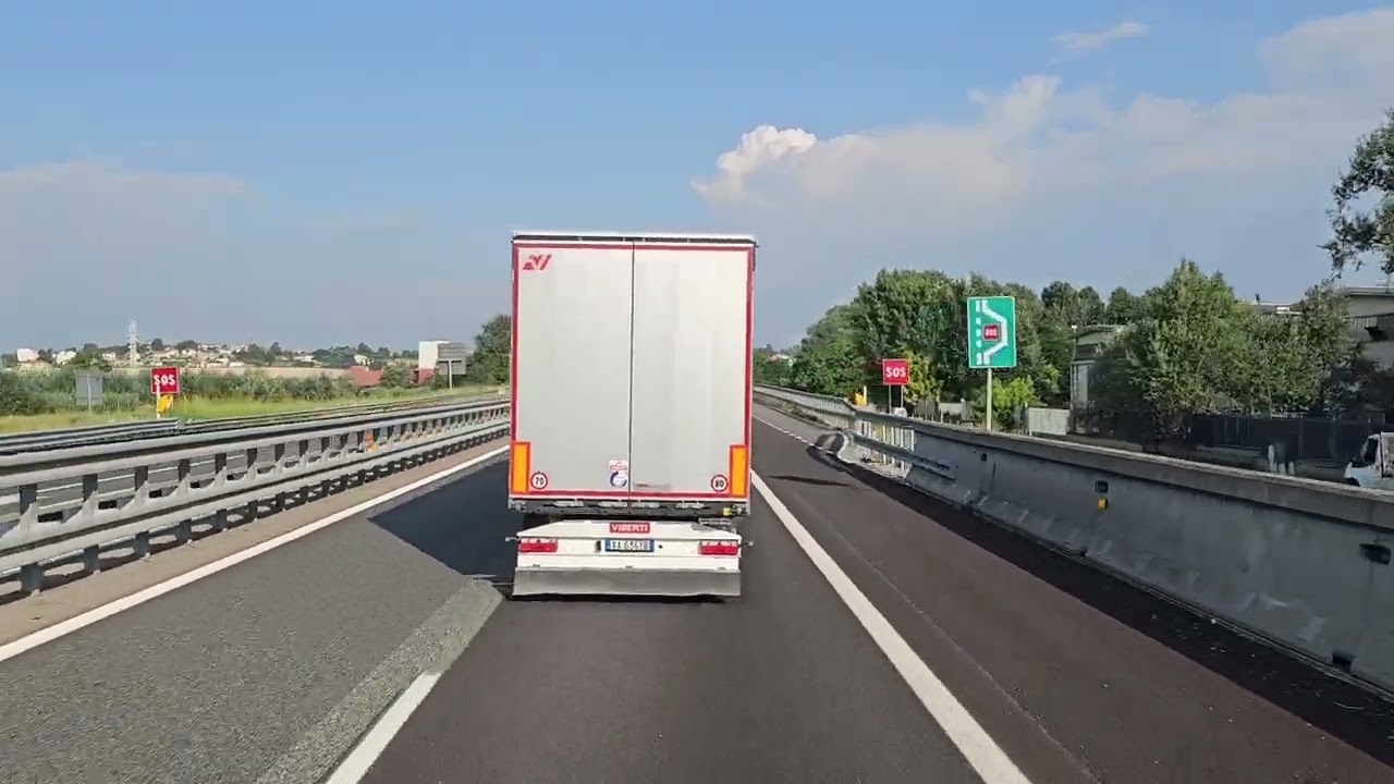 468 4K POV Real Driving Italy Trento to Torino pt3
