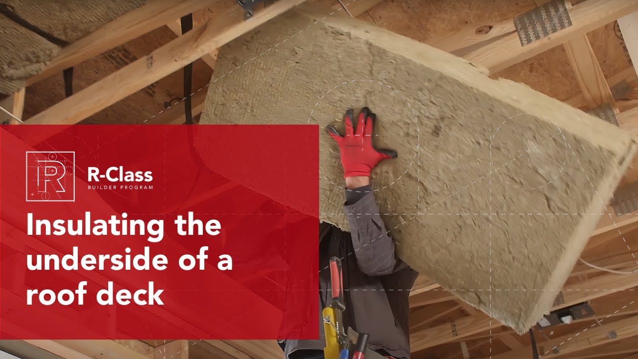 How to insulate the underside of a roof deck | ROCKWOOL Comfortbatt®