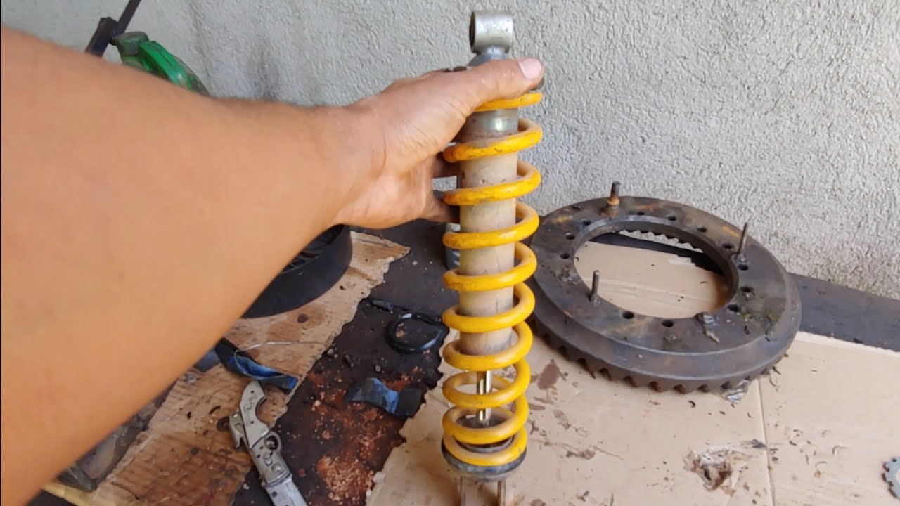 XR Tornado 250 amortecedor preparado -  Sistema de calço duplo no amortecedor