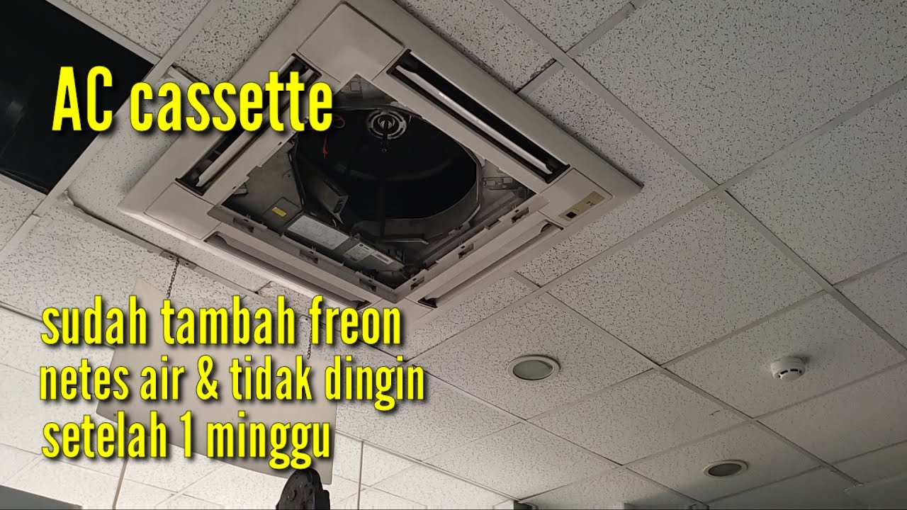 Perbaikan AC keluar tetesan air dan kurang dingin