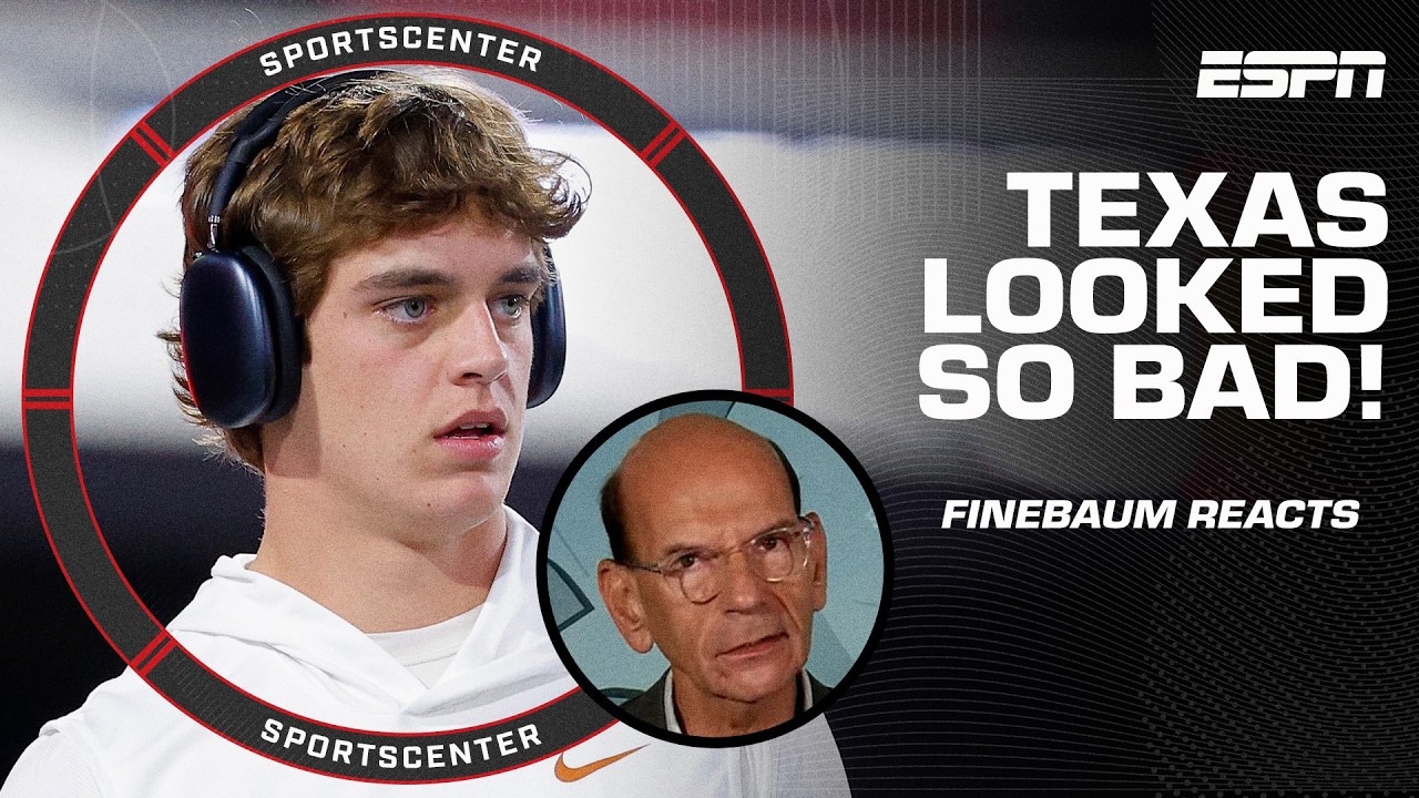 Texas LOOKED SO BAD vs. Georgia 😧 Paul Finebaum reacts to Longhorns' big loss & more | SportsCenter
