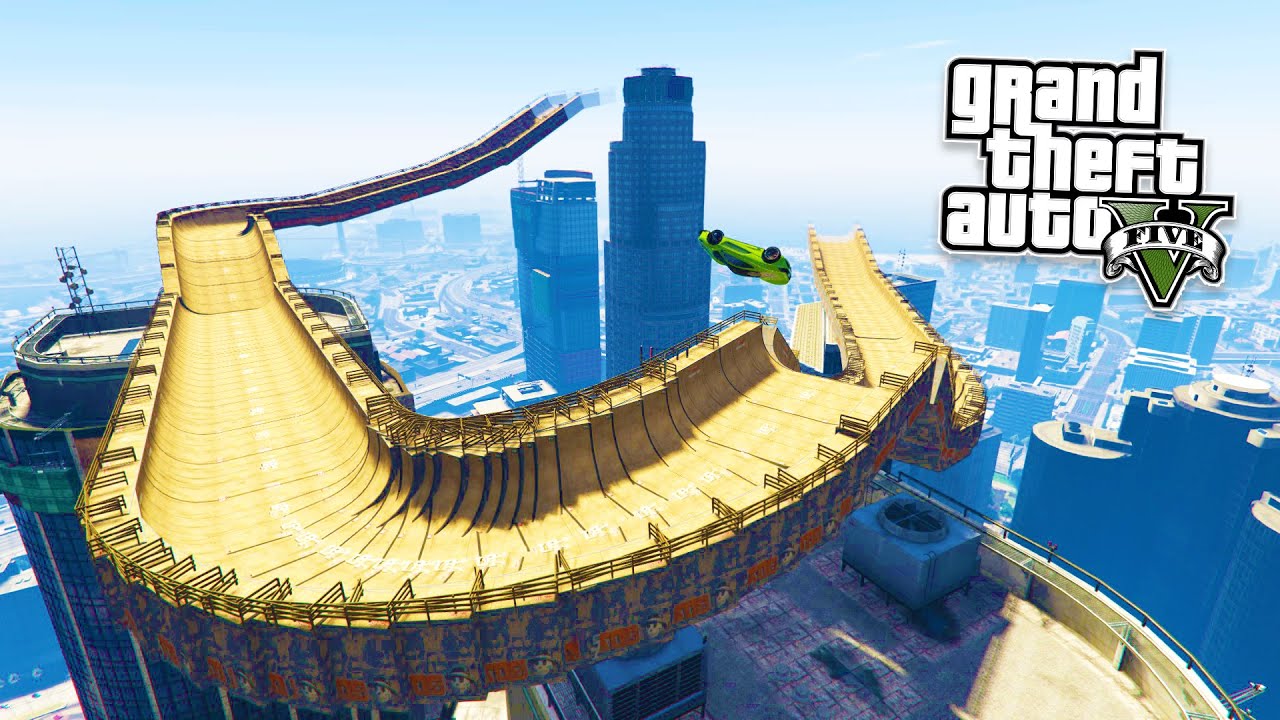GTA 5 PC Mods - EXTREME RAMP STUNTS MOD! GTA 5 Extreme Ramp Mod Gameplay! (GTA 5 Mods Gameplay)