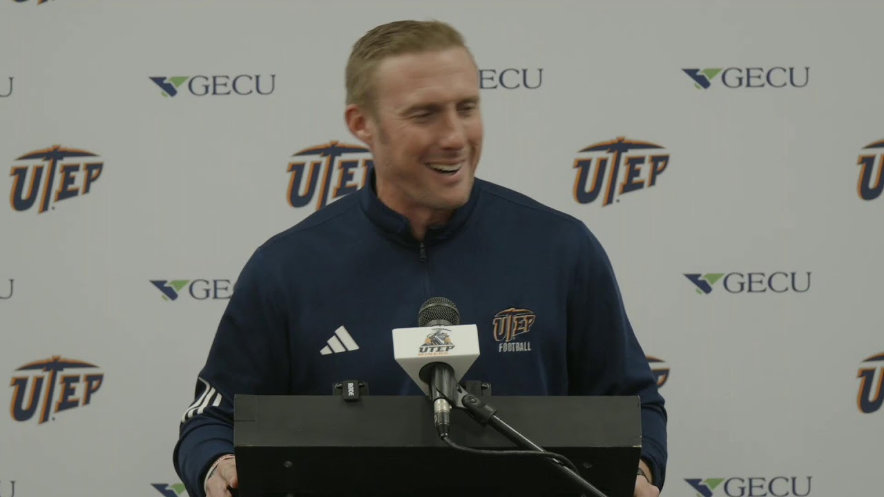 UTEP Football Press Conference - Week 12