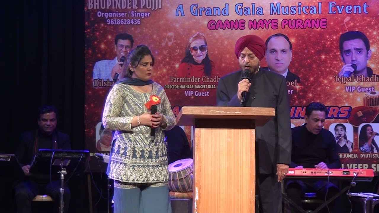 तुम आ गए हो तो नूर || Tum aa gaye ho to noor || Singer Bhupinder Pujji and Bhumi Shukla ji