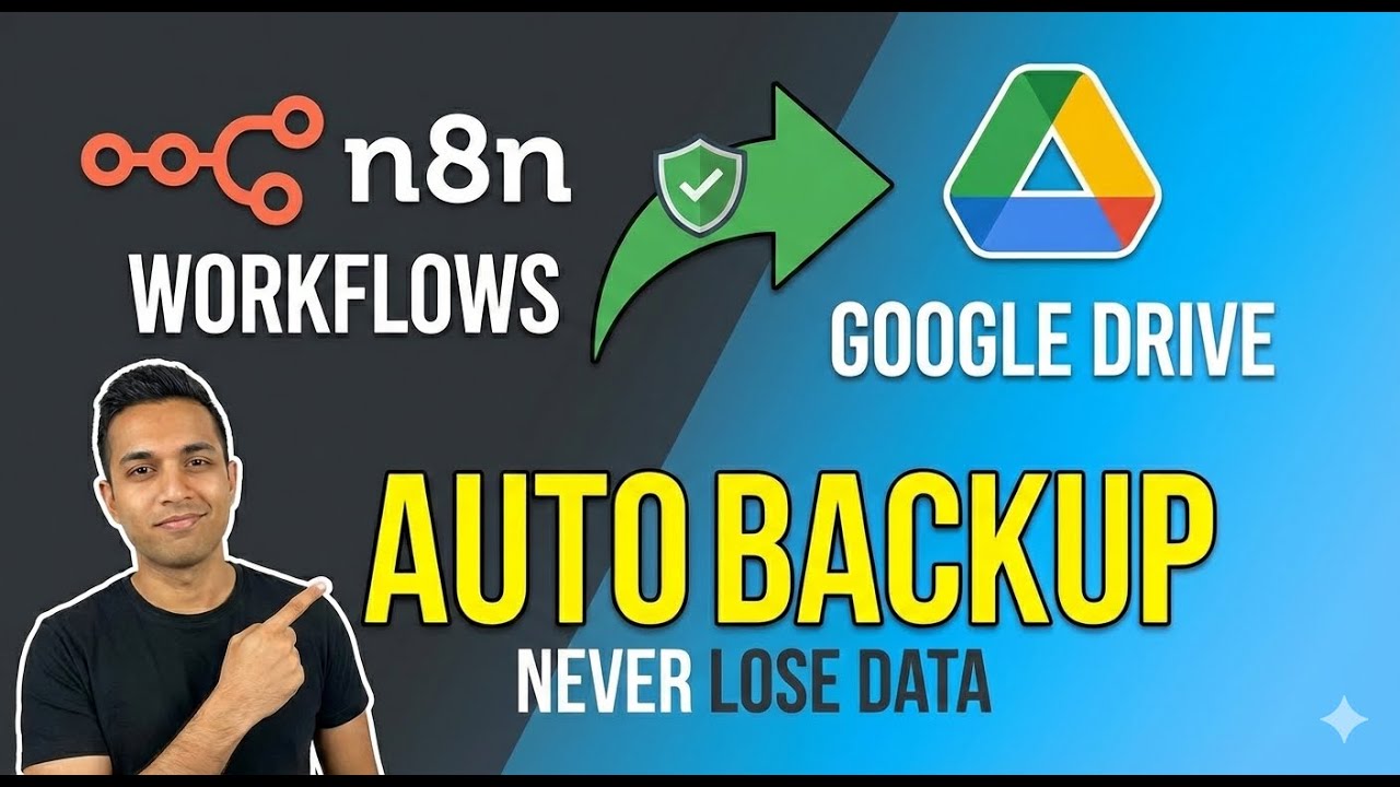Don't Lose Your Work! Auto Backup n8n Workflows to Google Drive