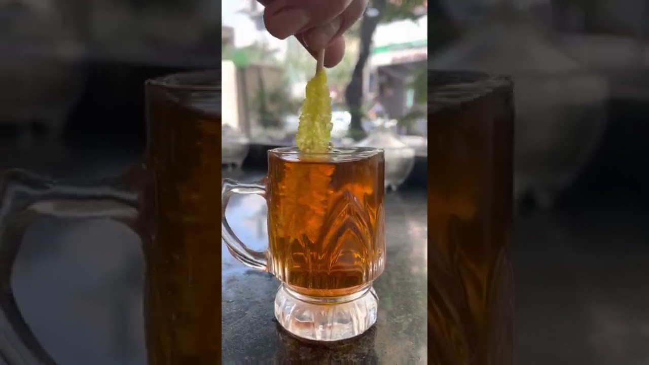 Persian Tea with Saffron with @themrtaster 🇮🇷! #shorts