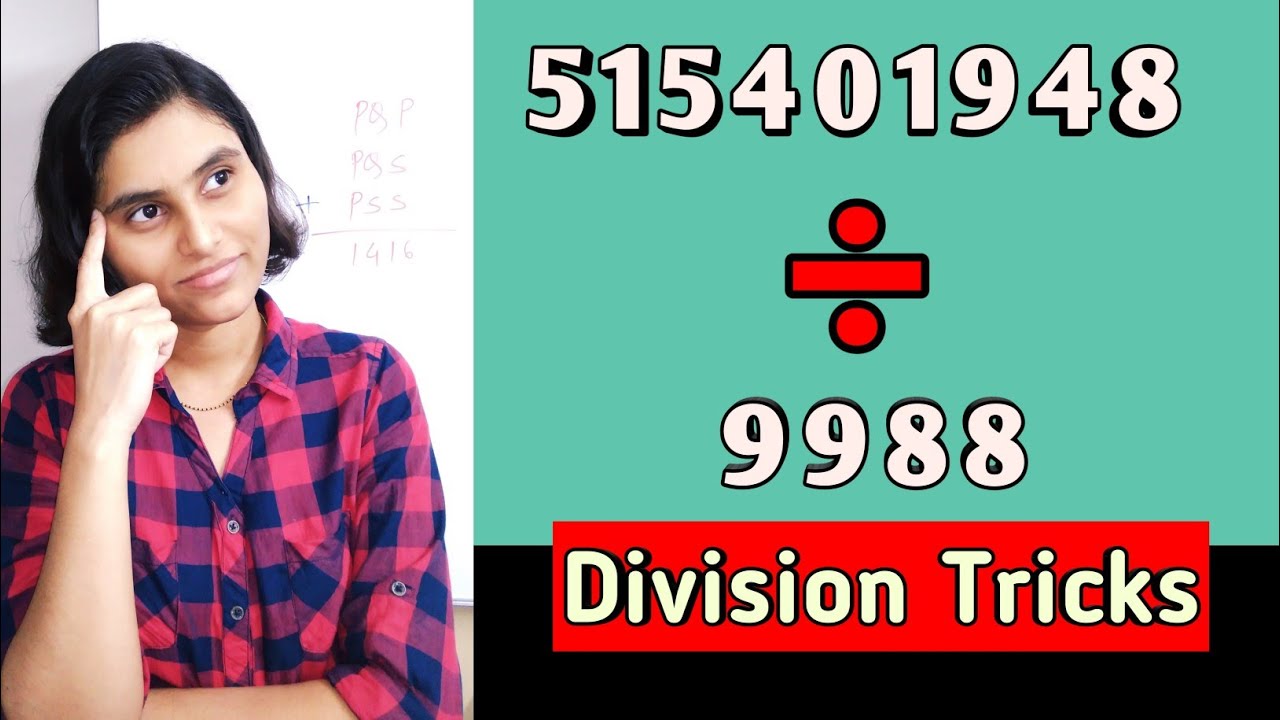Divide any number by 4-digit number | Division trick | Vedic maths trick | Short math tricks