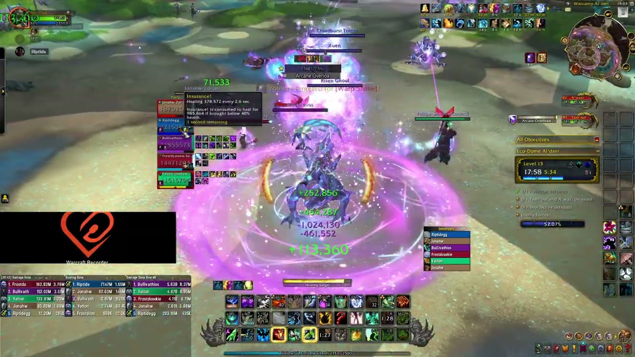Mythic+ | Farseer Resto Shaman | Eco-Dome Al'dani +13 | TWW Season 3