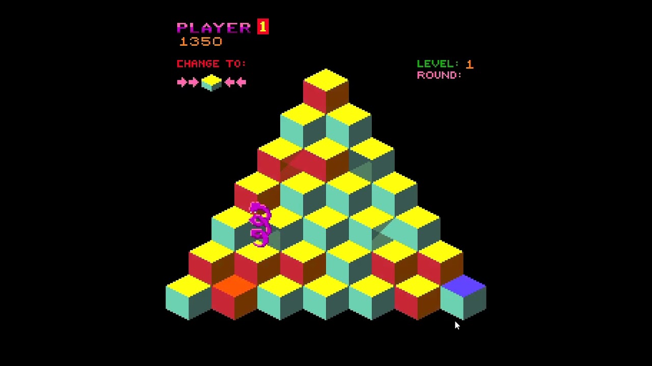 normal q*bert gameplay nothing scary here :) (horror of it all ep 1)