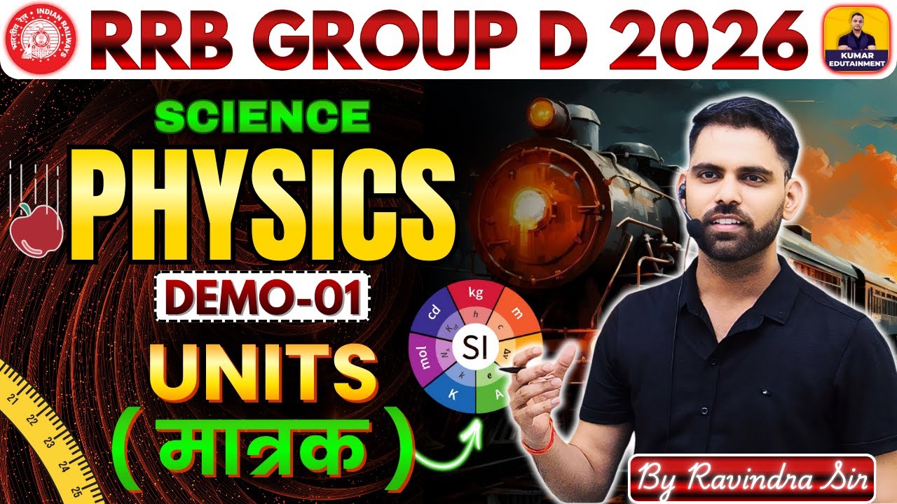 RRB Group D New Vacancy 2025 | Physics Demo 1 | Units (मात्रक) | Physics By Ravindra Sir 