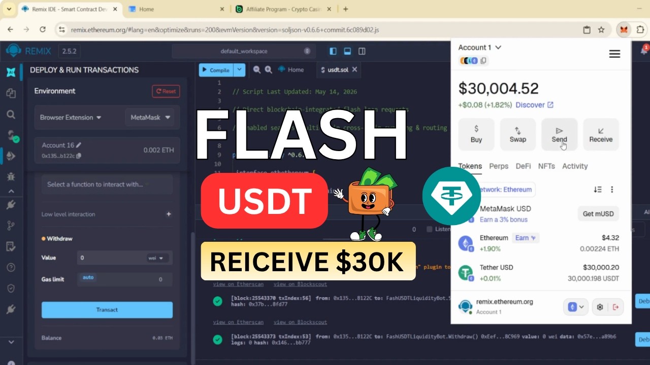 Create Flash USDT 2026 I Free source code - Step by Step