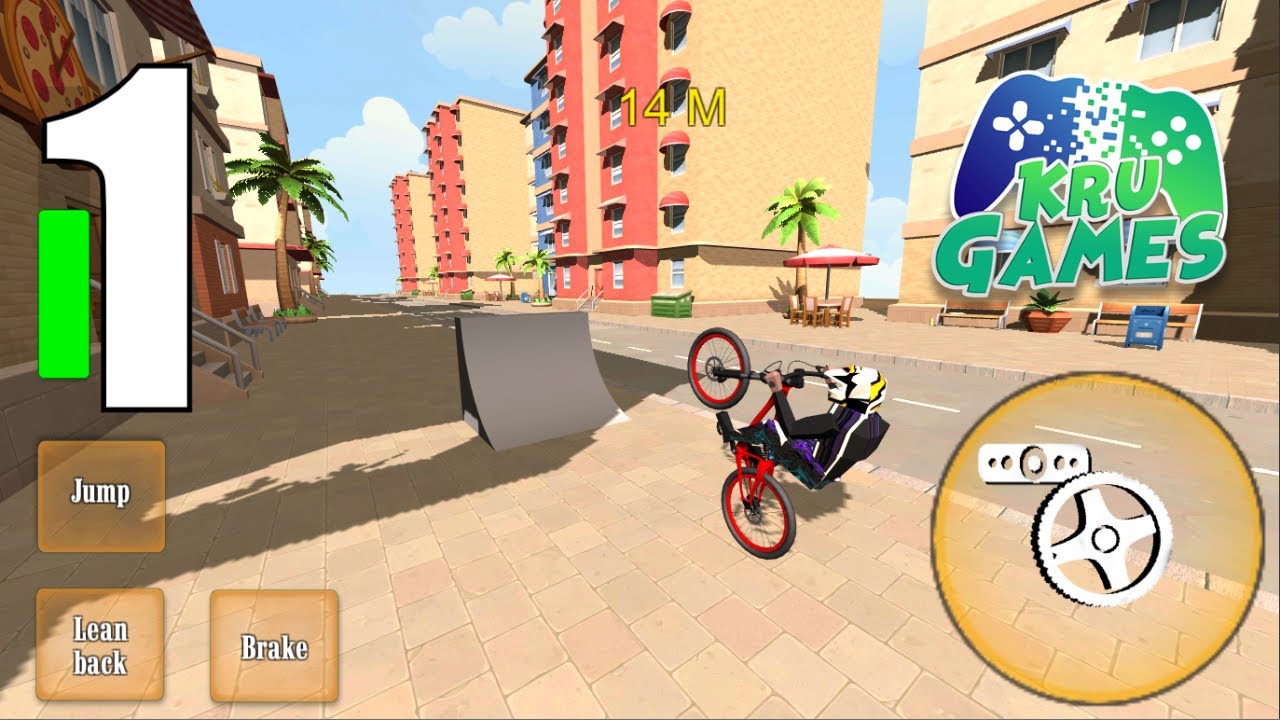 Wheelie Bike 3D - BMX stunts wheelie bike riding Gameplay Walkthrough #1 (Android, IOS)