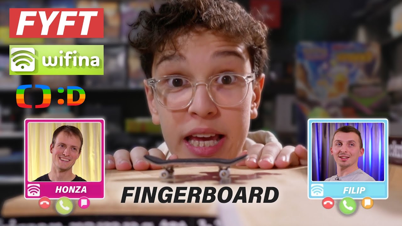 Fingerboarding v Česk&eacute; Televizi - Wifina (7.2.2025) | FYFT.cz