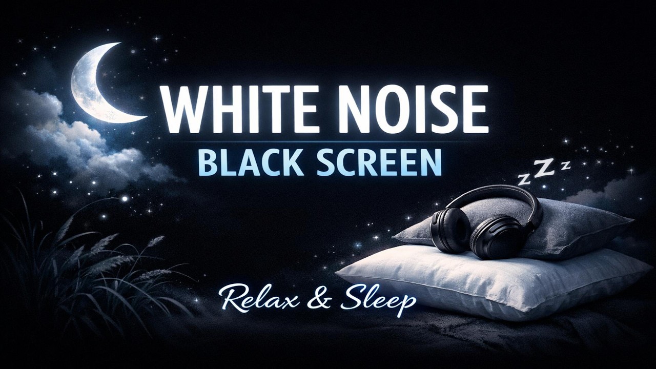Baby Relaxing Deep Sleep White Noise Black Screen 8 Hours NO ADS !