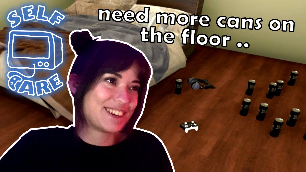 crafting the ultimate gamer cave | self care gaming: house flipper