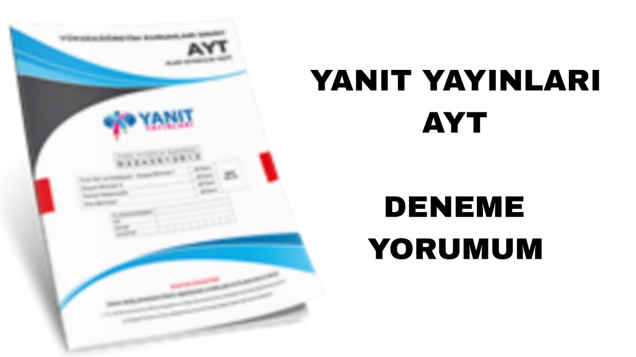 Yanıt Yayınları AYT Türkiye Geneli deneme yorumum #ayt #yks 