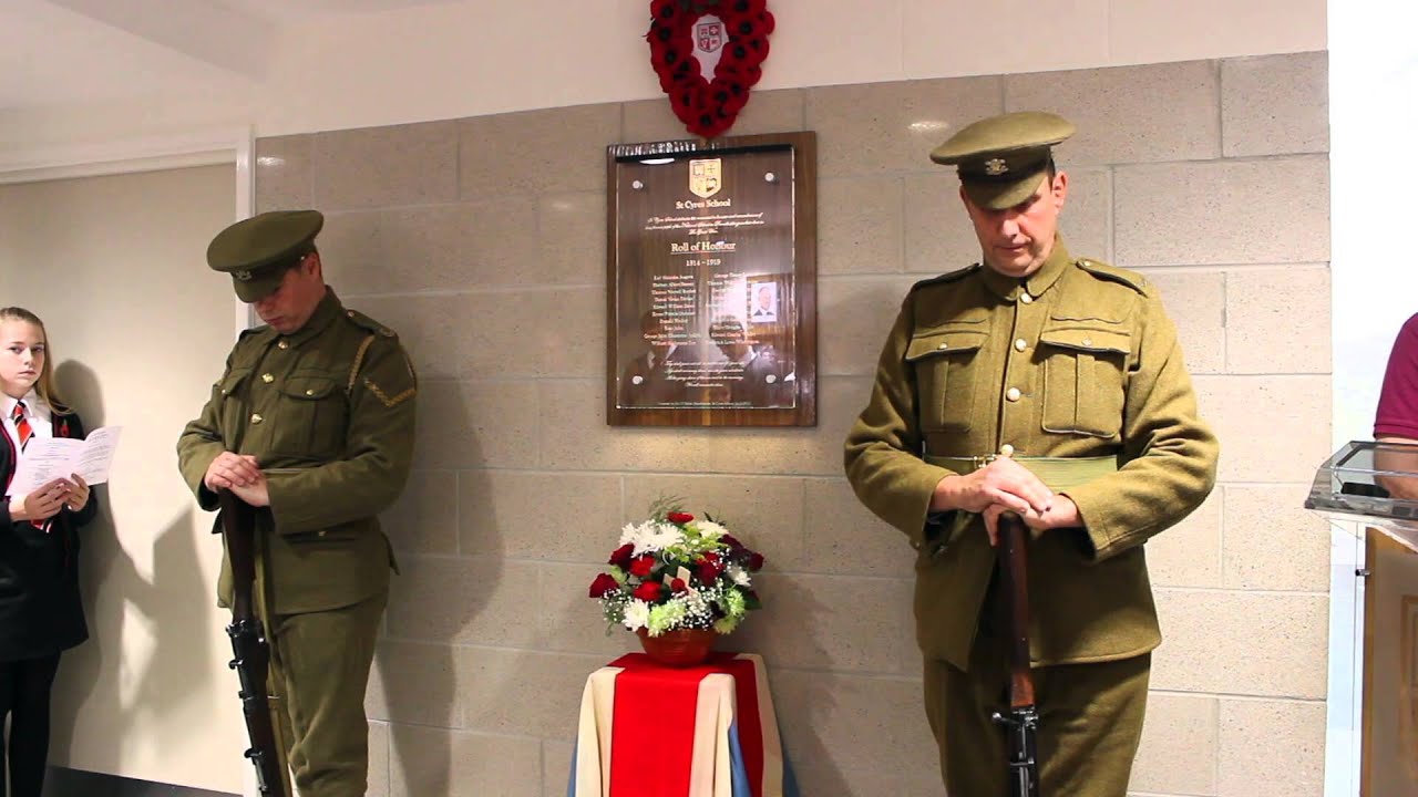 Armistice Day Plaque Unveiling 2015