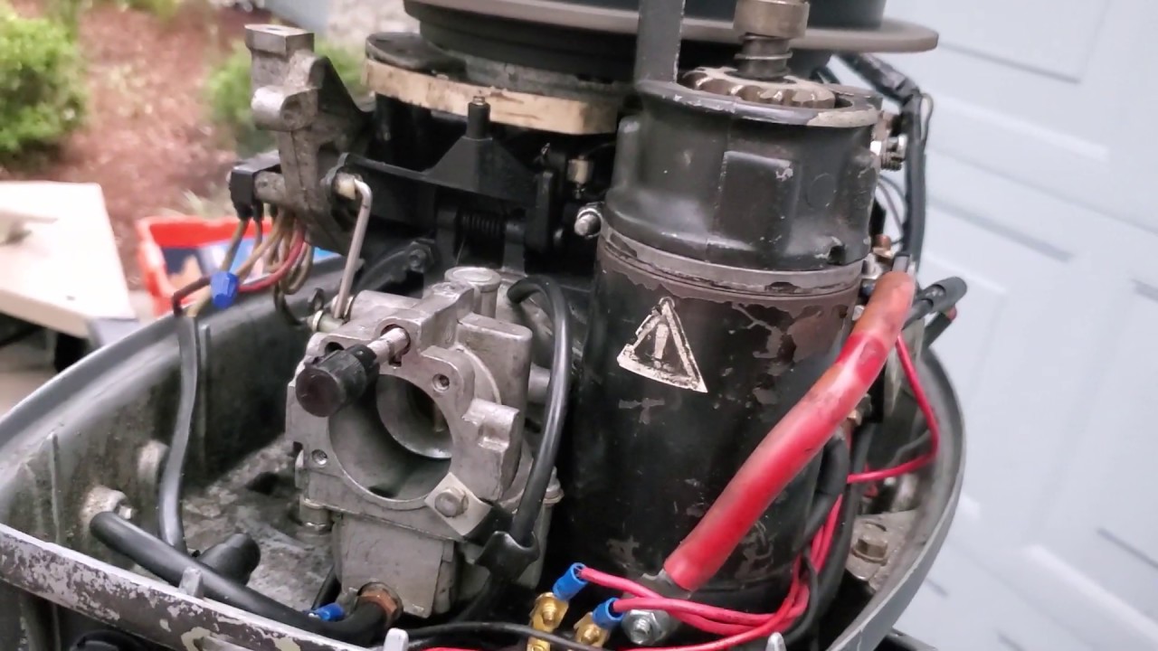 Repair of carburator, fuel pump, and water pump on a 1987 Johnson 25 hp 2 stroke E25TECUR