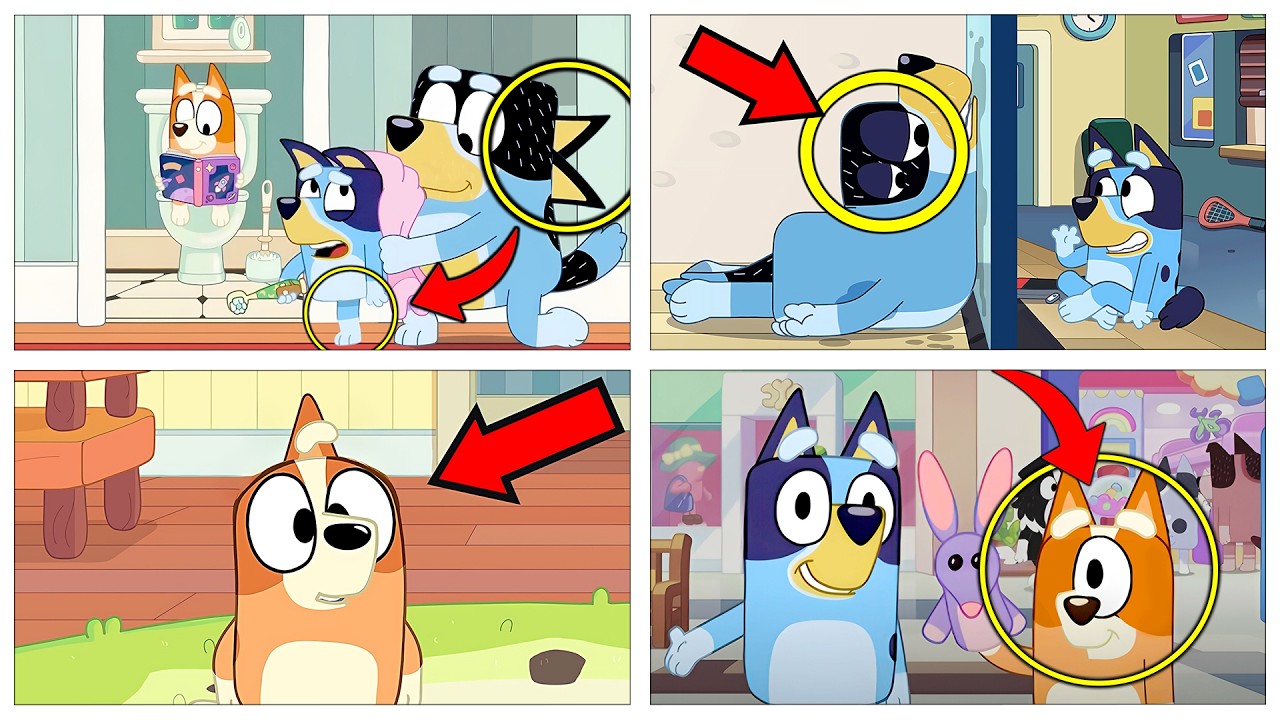 Все ОШИБКИ Анимации в Bluey, которые вы НИКОГДА НЕ ЗАМЕЧАЛИ!