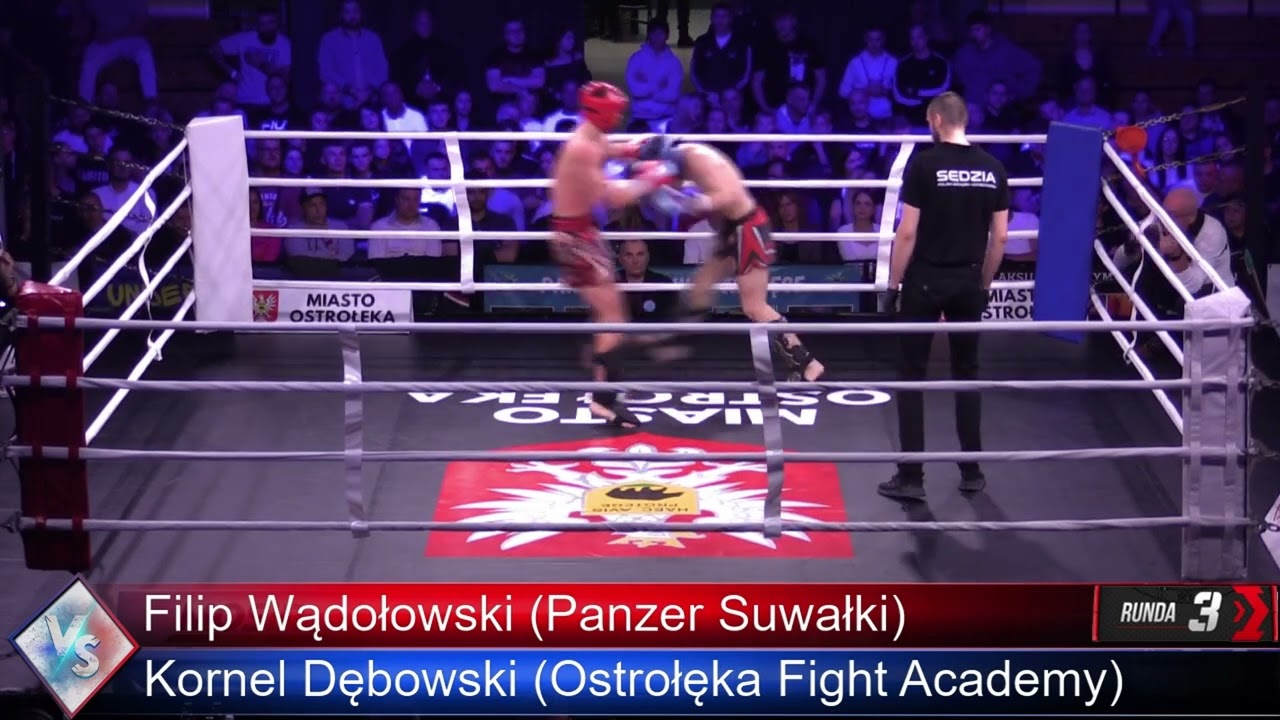 Walka Filip Wądołowski vs Kornel Dębowski KKM 27 Ostrołeka 2024