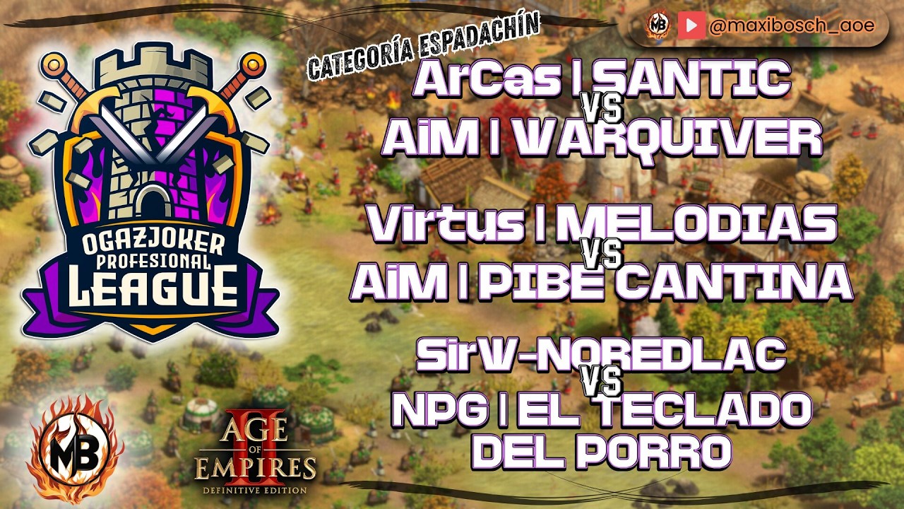 🏆OgazJoker Profesional League🏆🔶- SantiC vs Warquiver /Melodías vs Pibe Cant /Noredlac vs Teclado -🔶