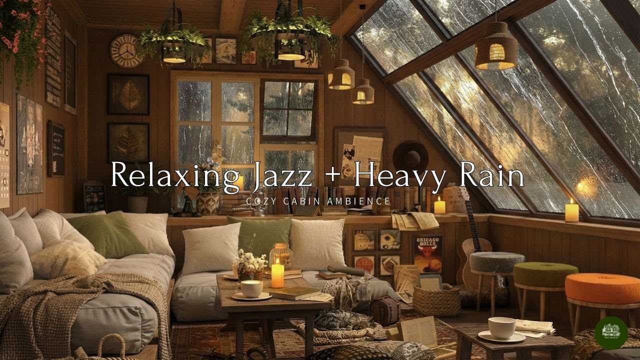 End Insomnia Tonight 😴 Smooth Jazz & Rain in a Comfortable Bedroom
