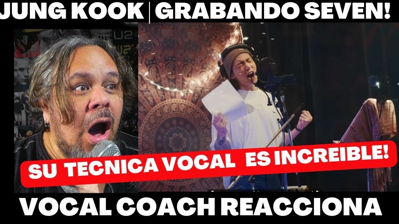 JUNG KOOK GRABANDO EN EL ESTUDIO SEVEN! VOCAL COACH REACCIONA #jungkook #jungkookbts #jungkookseven