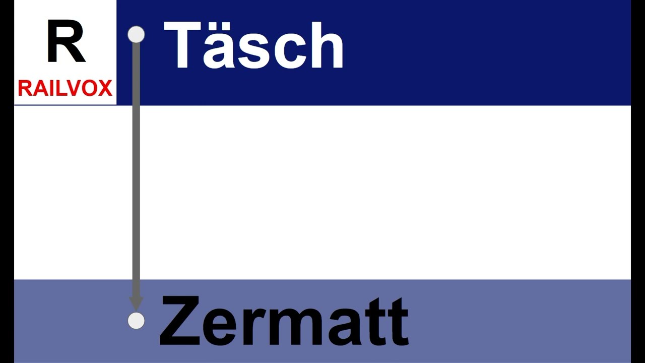 MGB Ansagen » Regio (Shuttle) Täsch — Zermatt | Railvox | SLBahnen