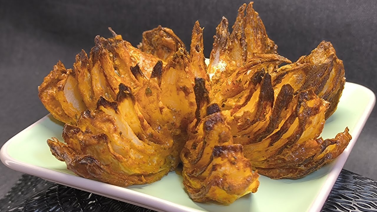 Espectacular Flor de Cebolla Crujiente en Freidora de Aire | Flor de Cebolla en Airfryer