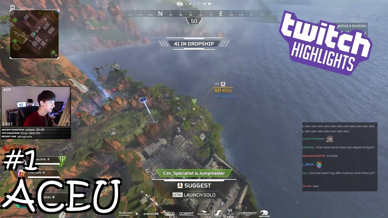 ACEU - Twitch Highlights/Funny Moments #1