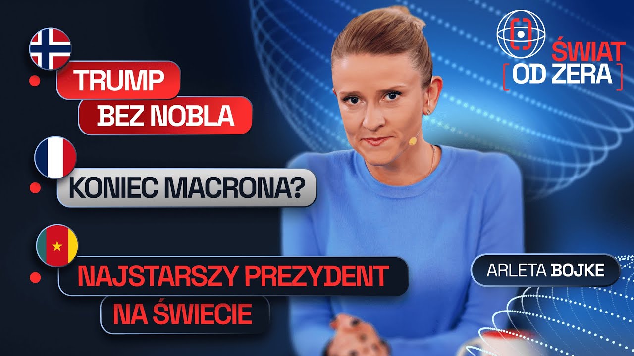 TRUMP PRZESADZIŁ Z NOBLEM. MACRON TONIE. 92-LETNI PREZYDENT ZACZNIE 8. KADENCJĘ | ŚWIAT OD ZERA #77