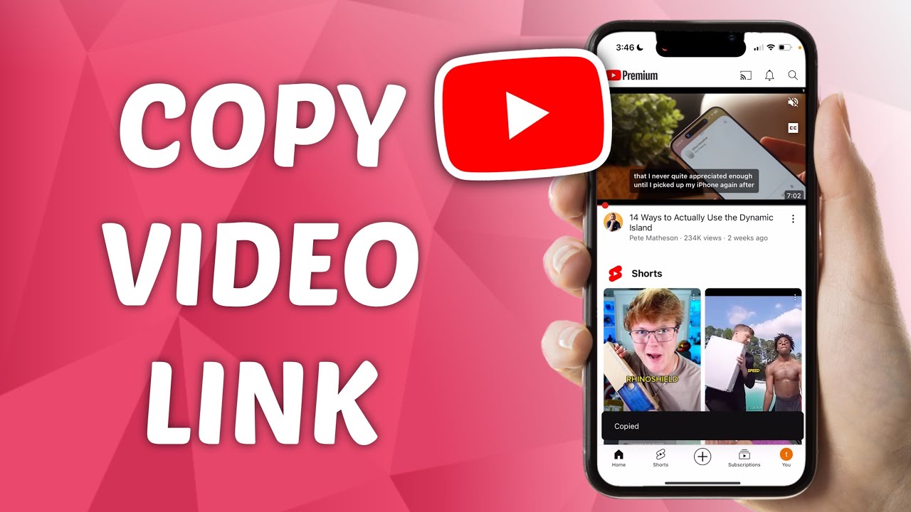 Как скопировать ссылку на видео на YouTube