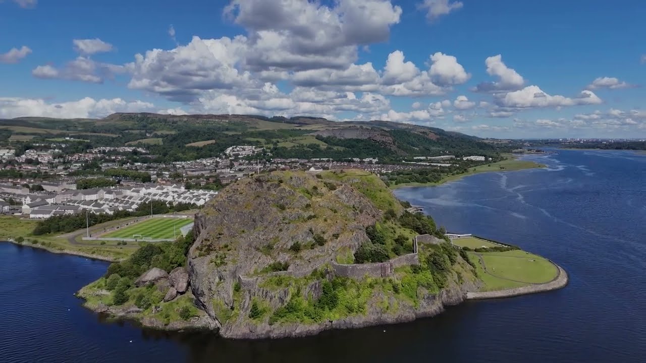 Dumbarton Rock - Drone footage July 24