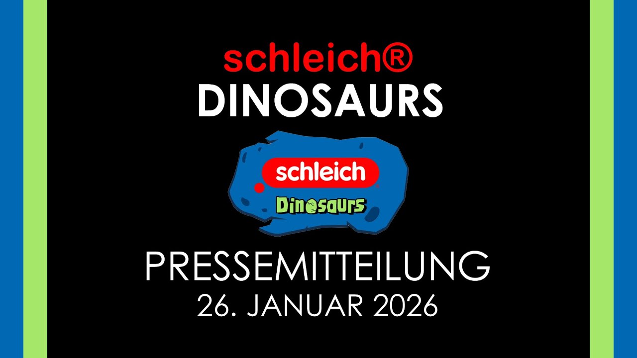 Schleich ® Pressemitteilung zu Dinosaurs / Dinosaurier - Neuheiten / News 2026 - Podcast