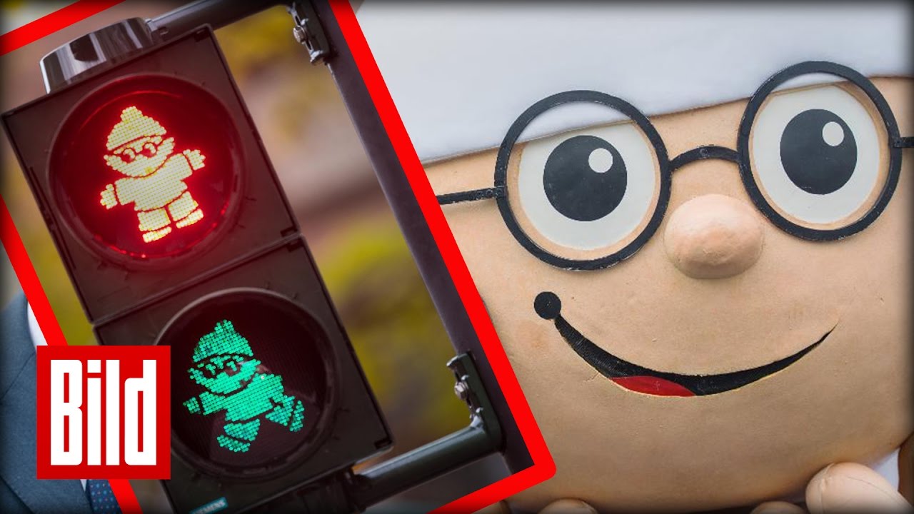 Mainzelmännchen-Ampel eingeweiht!