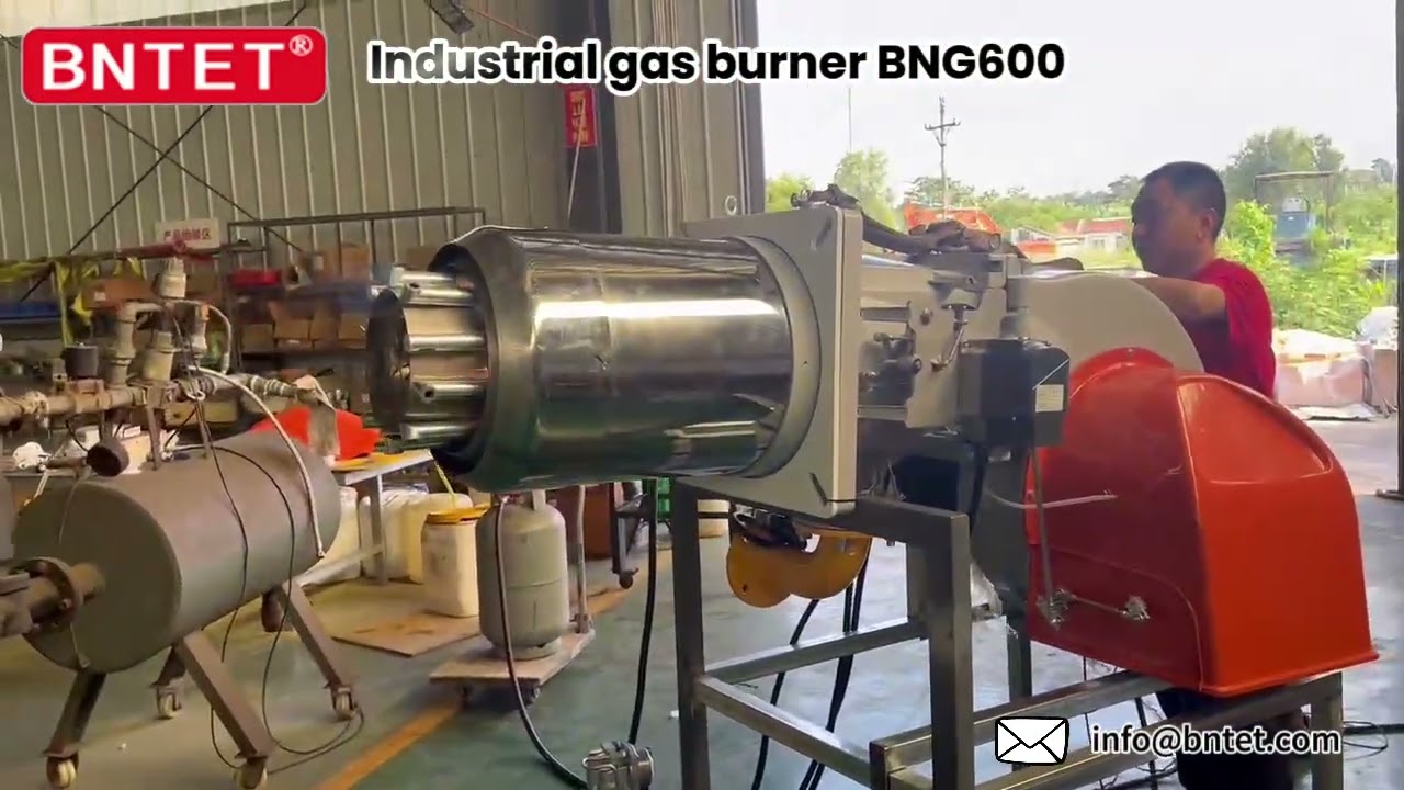 industrial gas burner BNG600 ignition test