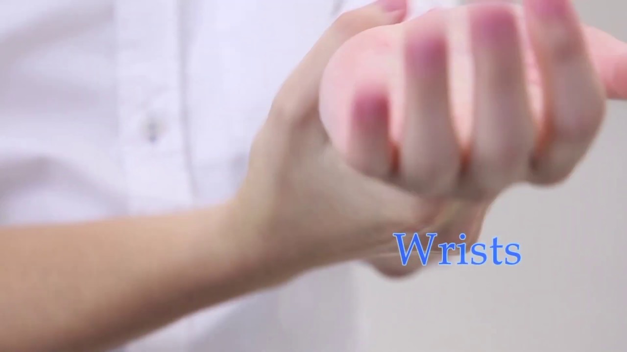 Hand rubbing with alcohol based handrub