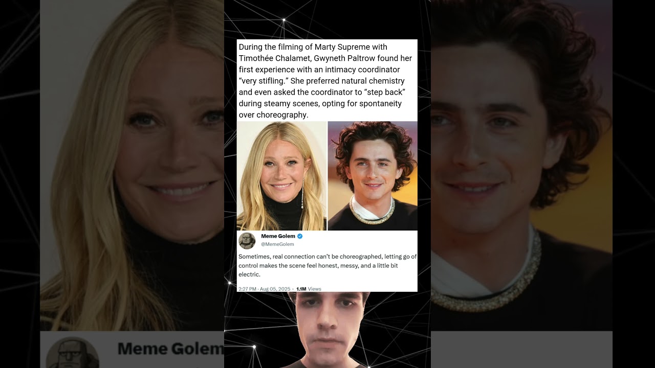 During the filming of Marty Supreme with Timoth&eacute;e Chalamet, Gwyneth Paltrow found her first