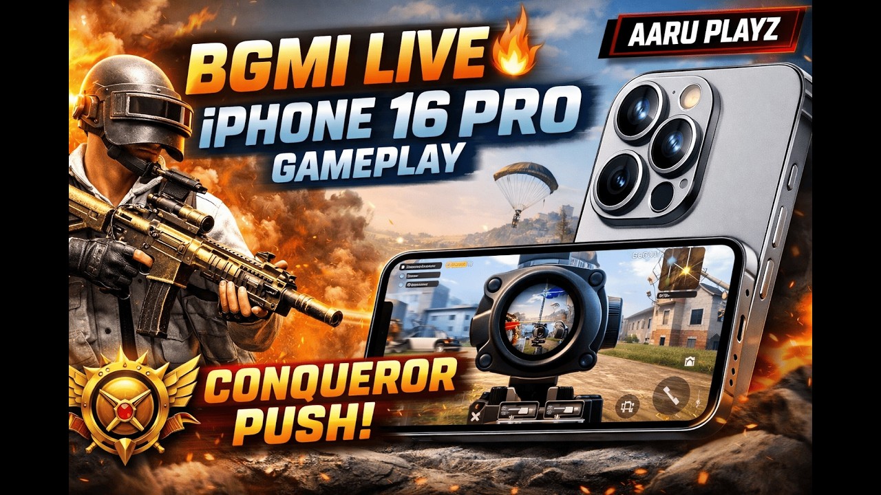 The BGMI Live 🔥 iPhone 16 Pro Gameplay
